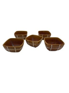 Style Eyes by Baum Bros Retro Collection Stoneware Cereal/Soup Bowl Set of 5